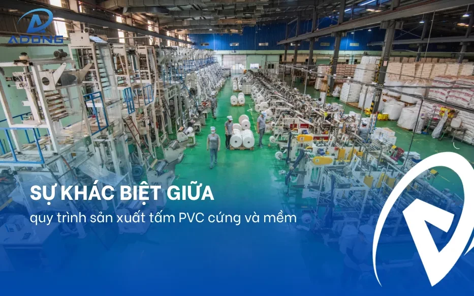 Sự khác biệt giữa quy trình sản xuất tấm PVC cứng và mềm